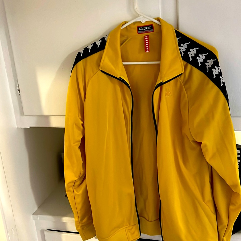 Kappa xl yellow track jacket retro men
